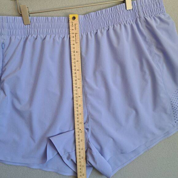 Athleta Hustle 3 Shorts Periwinkle Purple Women’s Size 2X Running Activewear - Picture 5 of 12